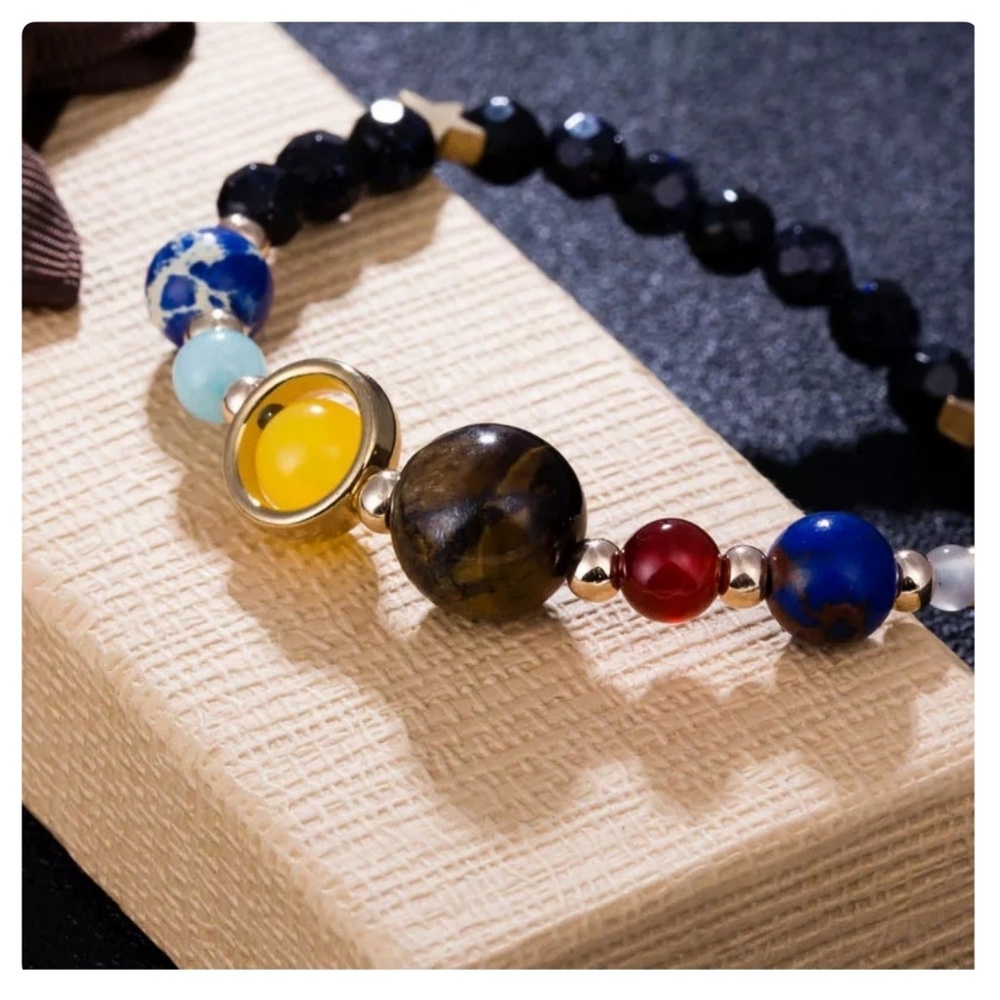 🎁CLEARANCE🎁5⭐Solar System Gemstone Bracelet - Picture 3 of 6